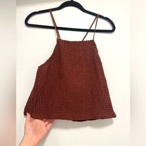 Burnt Orange Halter Top